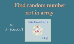 find random not in array