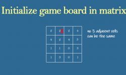 initialize game board