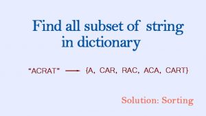find all subset string