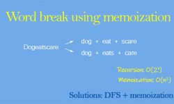 wordbreak with memoization