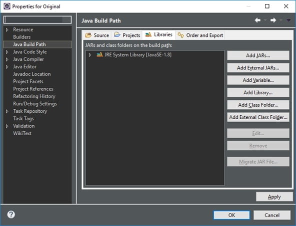 eclipse jre system library