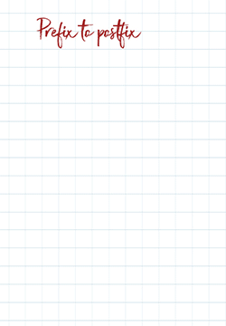prefix to postfix stack doodle