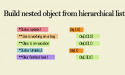 build nested object