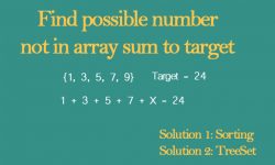 Find x not in array