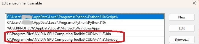 environment variables