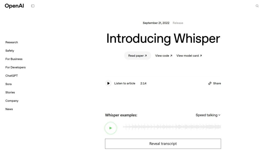 openai whisper